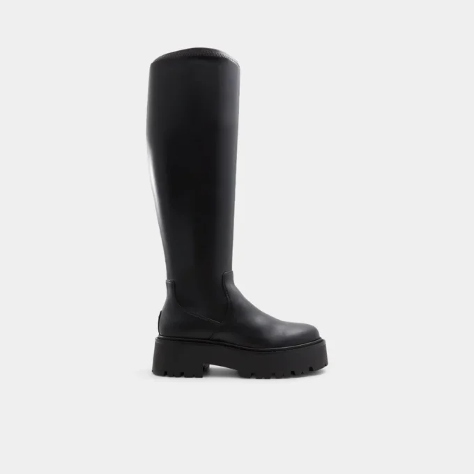 Bottes Carelden montant jusqu&rsquo;aux genoux, semelle crantée