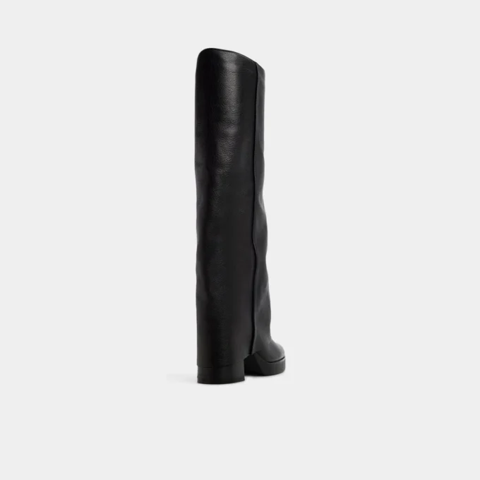 Bottes Maeveh montant jusqu&rsquo;aux genoux, semelle compensée
