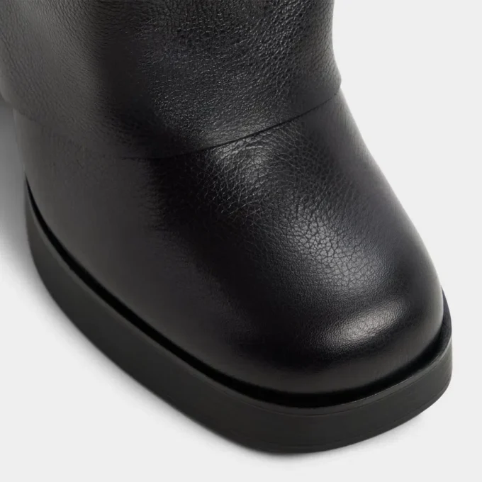 Bottes Maeveh montant jusqu&rsquo;aux genoux, semelle compensée