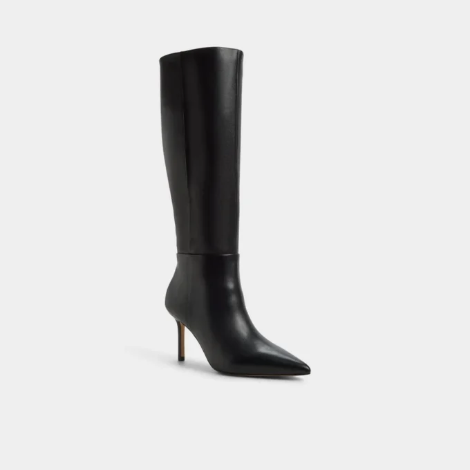 Bottes Saphiria montant jusqu&rsquo;aux genoux, talon aiguille