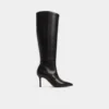 Bottes Saphiria-wc montant jusqu&rsquo;aux genoux, mollets larges