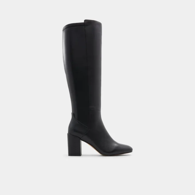 Bottes Satori montant jusqu&rsquo;aux genoux, talon carré