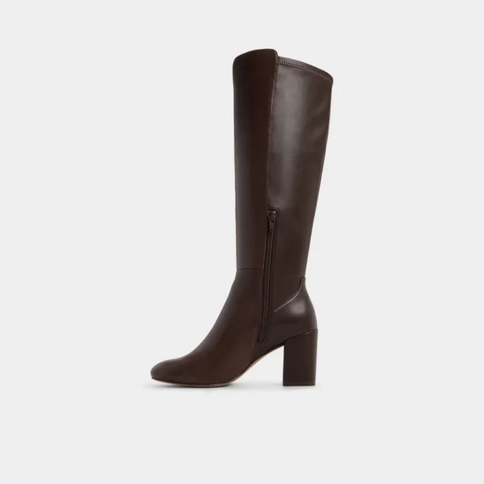 Bottes Satori montant jusqu&rsquo;aux genoux, talon carré