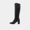 Bottes Satori montant jusqu&rsquo;aux genoux, talon carré