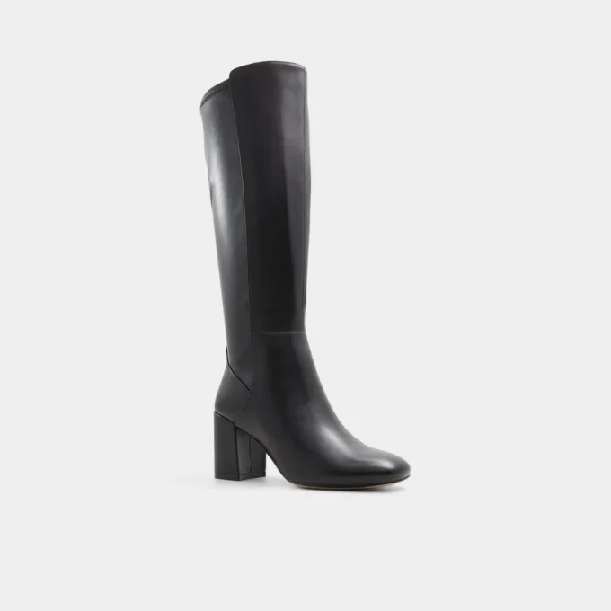 Bottes Satori-wc montant jusqu&rsquo;aux genoux, mollets larges