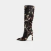 Bottes à talons aiguilles montant jusqu&rsquo;aux genoux Alabrenda