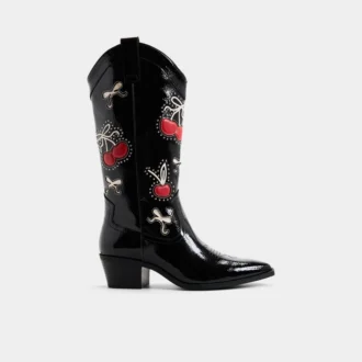 Bottes western Cherrily montant jusqu&rsquo;aux genoux