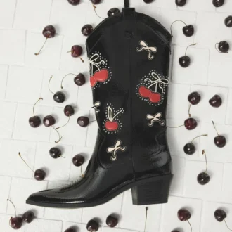 Bottes western Cherrily montant jusqu&rsquo;aux genoux