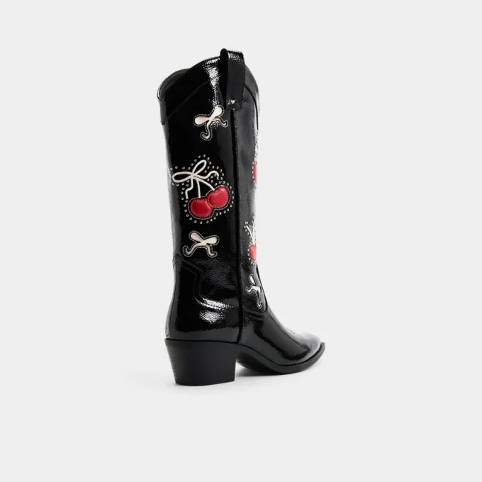Bottes western Cherrily montant jusqu&rsquo;aux genoux