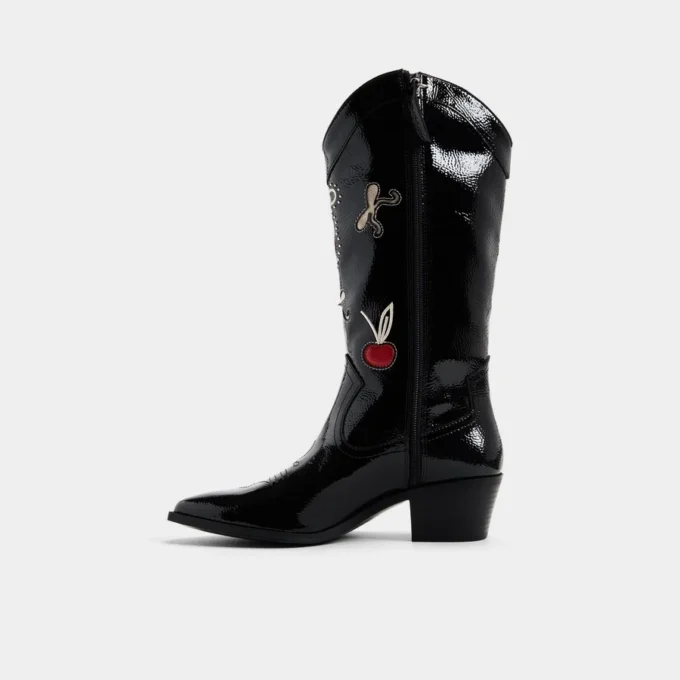 Bottes western Cherrily montant jusqu&rsquo;aux genoux