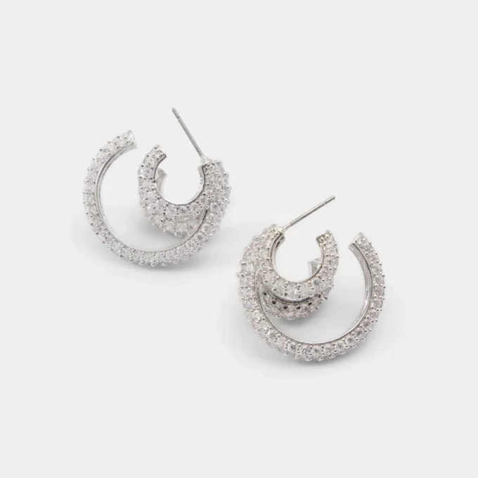Boucles d&rsquo;oreilles créoles Glitzys