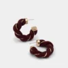 Boucles d&rsquo;oreilles créoles torsadées