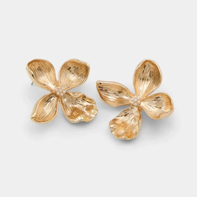 Boucles d&rsquo;oreilles imposantes Florapearl