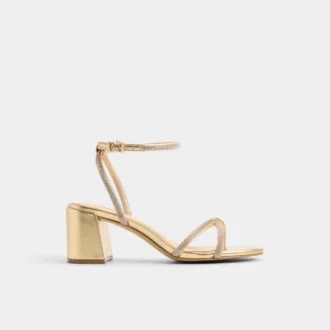 Boucliette Sandale à talons et lanières, talon bloc