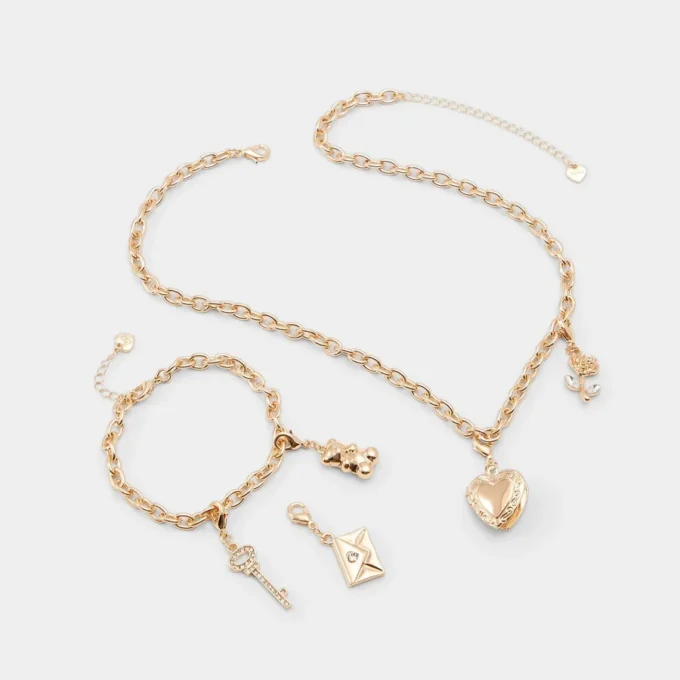 Ensemble collier et bracelet Bemyvalentine