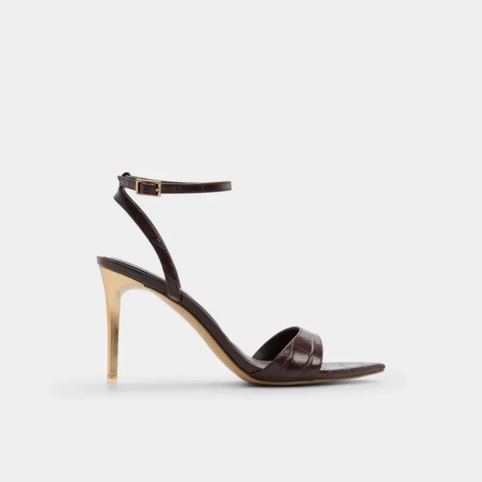 Leandra Sandale à talons et lanières, talon aiguille