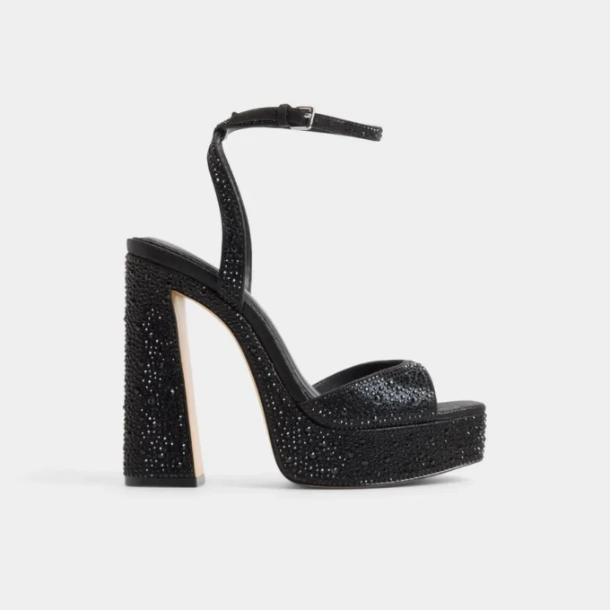 Matelina Sandales à talons et lanières, semelle compensée