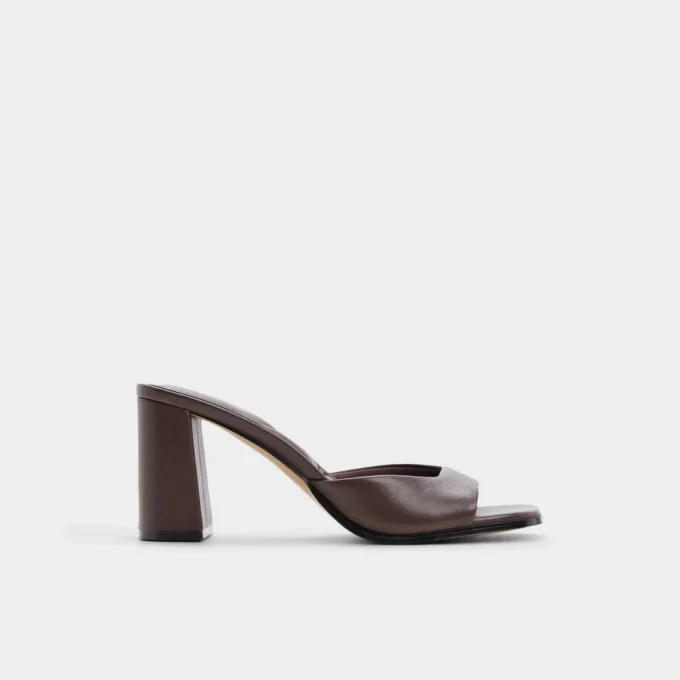 Mules à talons Lisia, talon carré