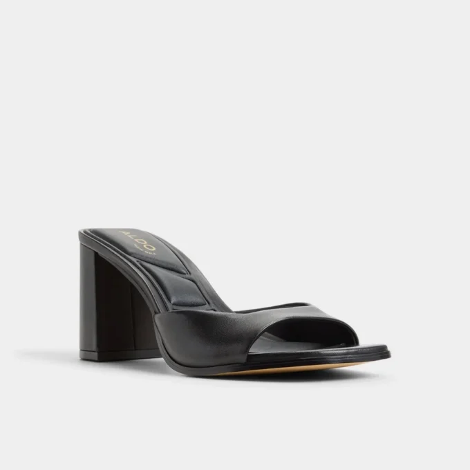 Mules à talons Lisia, talon carré