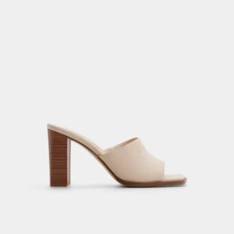 Mules à talons Re-sophia, talon carré