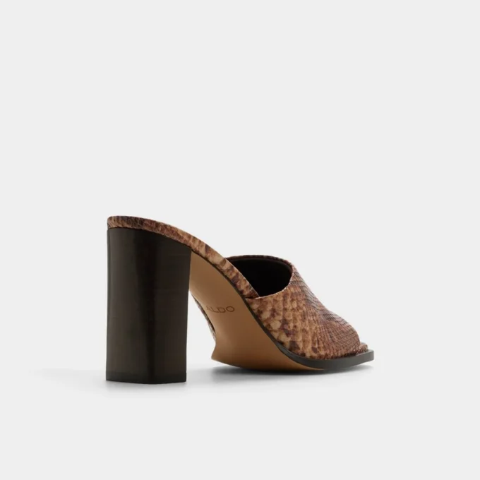 Mules à talons Re-sophia, talon carré