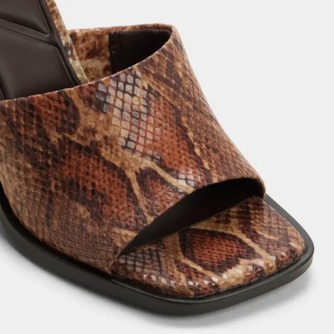 Mules à talons Re-sophia, talon carré