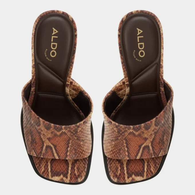 Mules à talons Re-sophia, talon carré