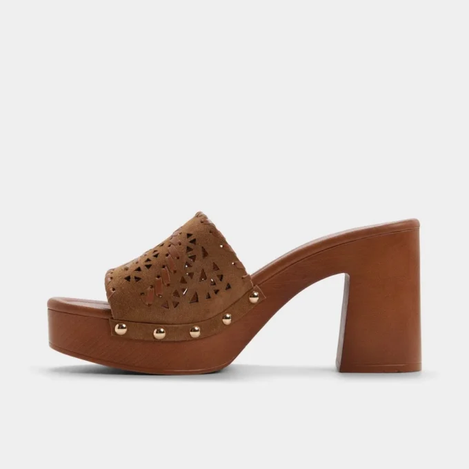 Mules à talons Taylia, semelle compensée Mules à talons Taylia, semelle compensée
