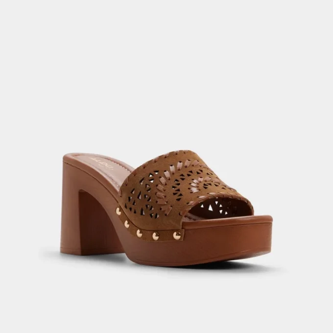 Mules à talons Taylia, semelle compensée Mules à talons Taylia, semelle compensée