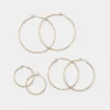 Parure de boucles d&rsquo;oreilles Dailyhoops