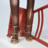 Sandales à talons et lanières Opalia, semelle compensée